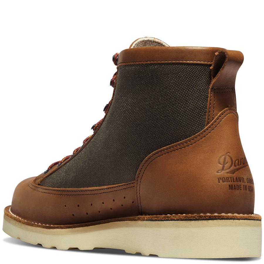 Men's Danner Westslope Work Boots Brown | CA4892TV