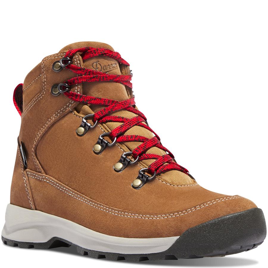 Women's Danner Adrika Hiking Boots Brown | CA4437CE