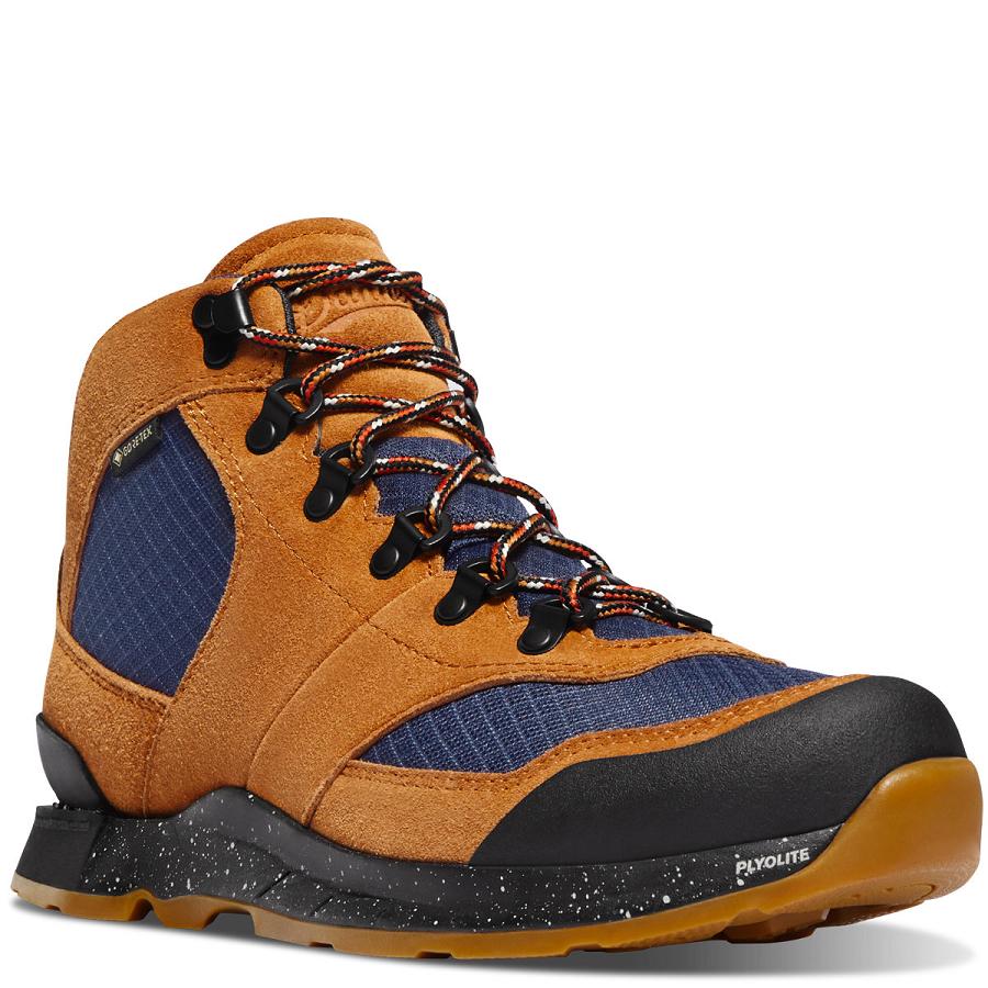 Women's Danner Free Spirit Hiking Boots Brown / Navy | CA4455TV