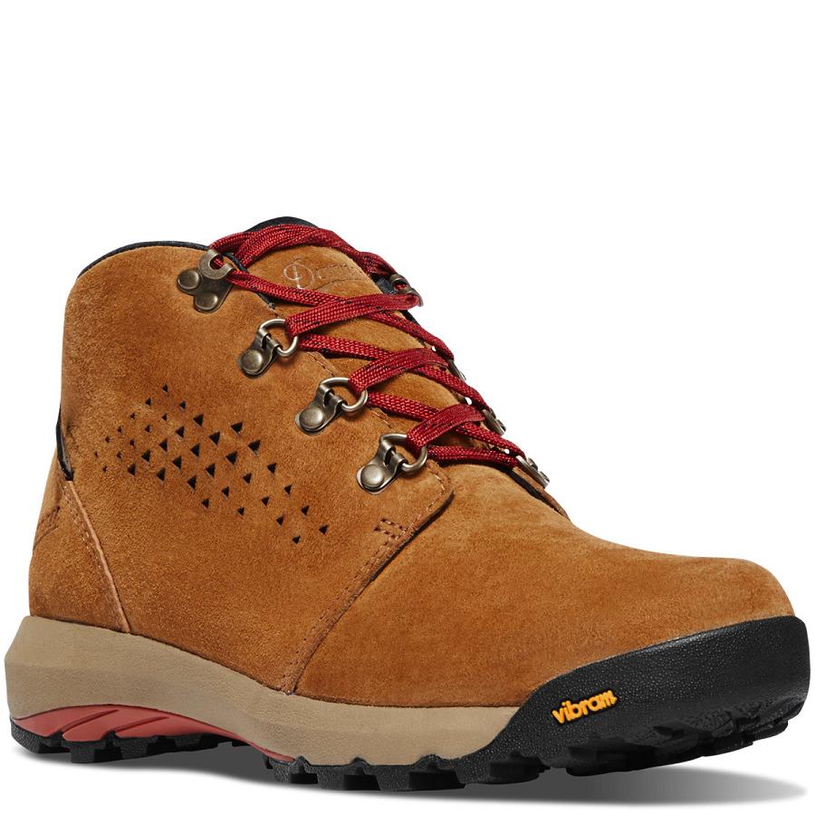 Women's Danner Inquire Chukka Boots Brown / Red | CA4466SO