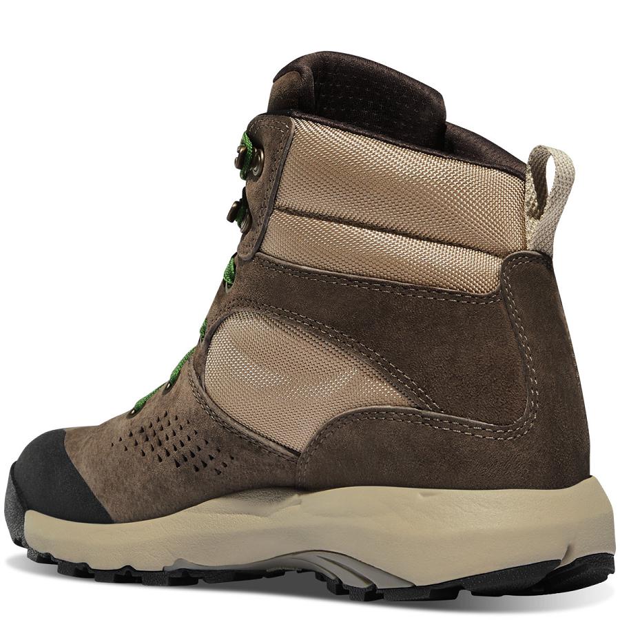 Women's Danner Inquire Mid Boots Brown / Green | CA4469HK