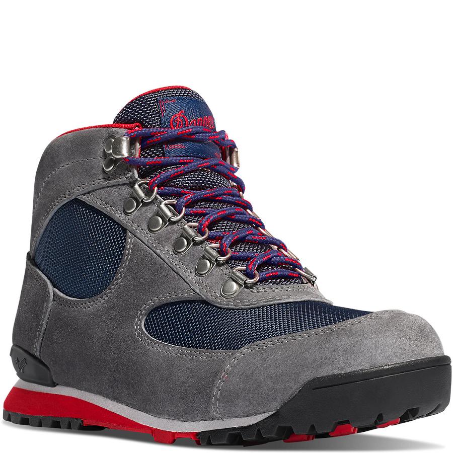 Women's Danner Jag Boots Grey / Blue Turquoise | CA4495HK