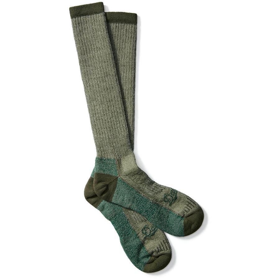 Women\'s Danner Merino Midweight Hunting Socks Over Calf Socks Green | CA4535WY