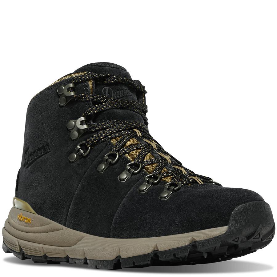 Women's Danner Mountain 600 Hiking Boots Black / Khaki | CA4408MA