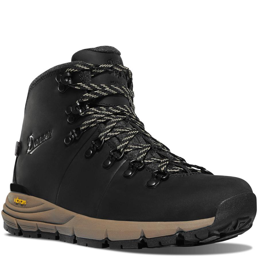 Women's Danner Mountain 600 Insulated 200G Hiking Boots Black / Grey Brown | CA4414SO