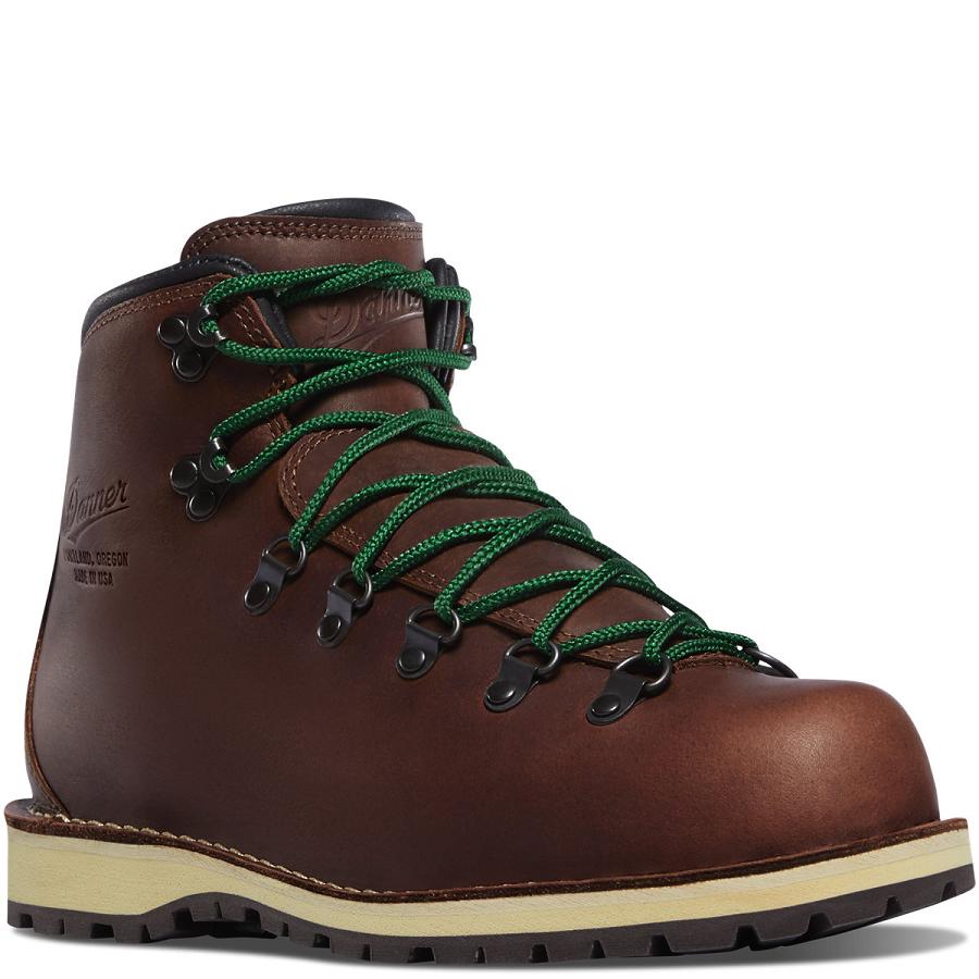 Women's Danner Mountain Pass Boots Coffee | CA4507TV