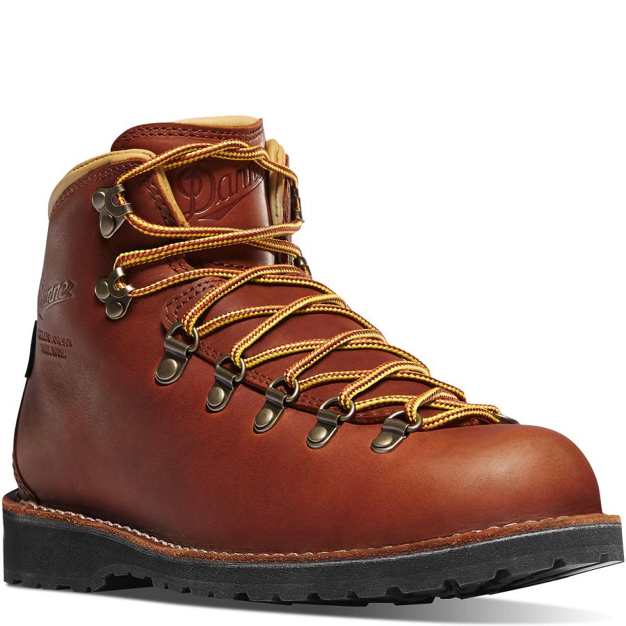 Women's Danner Mountain Pass Boots Coffee | CA4511QZ