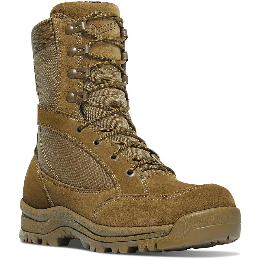 Women's Danner Prowess Military Boots Brown | CA4359GL