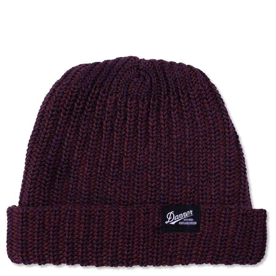 Women\'s Danner Watch Cap Hats Navy / Burgundy | CA4576DN